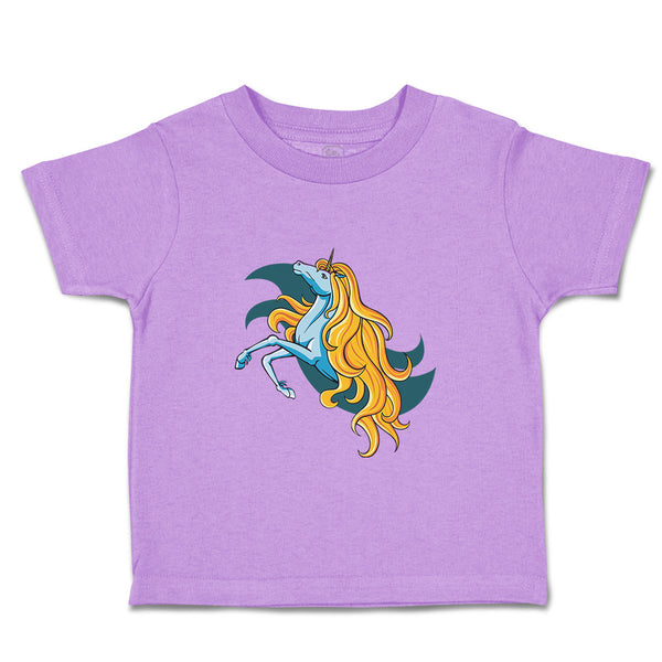 Toddler Girl Clothes Unicorn with Long Blonde Hair Funny Humor Toddler Shirt