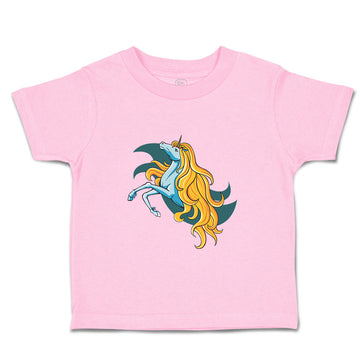 Toddler Girl Clothes Unicorn with Long Blonde Hair Funny Humor Toddler Shirt