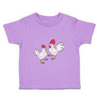 Toddler Clothes Chicken and Rooster Animals Farm Toddler Shirt Cotton