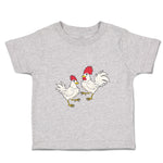 Toddler Clothes Chicken and Rooster Animals Farm Toddler Shirt Cotton