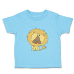 Toddler Clothes Lion with Big Round Head Animals Safari Toddler Shirt Cotton