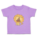 Toddler Clothes Lion with Big Round Head Animals Safari Toddler Shirt Cotton