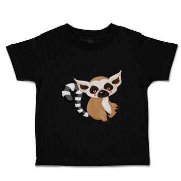 Toddler Clothes Lemur Tail in Stripes Funny Humor Toddler Shirt Cotton