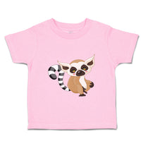 Toddler Clothes Lemur Tail in Stripes Funny Humor Toddler Shirt Cotton