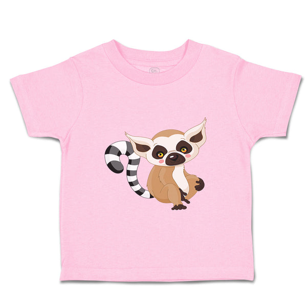 Toddler Clothes Lemur Tail in Stripes Funny Humor Toddler Shirt Cotton