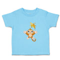 Toddler Clothes Baby Monkey Throwing Banana up Animals Zoo Funny Toddler Shirt