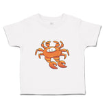 Toddler Clothes Crab with Funny Face Animals Ocean Sea Life Toddler Shirt Cotton