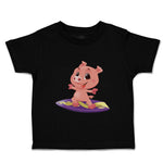 Toddler Clothes Pig Surfing Farm Toddler Shirt Baby Clothes Cotton