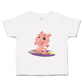 Toddler Clothes Pig Surfing Farm Toddler Shirt Baby Clothes Cotton