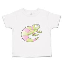 Toddler Clothes Lizard Green Pink Funny Toddler Shirt Baby Clothes Cotton