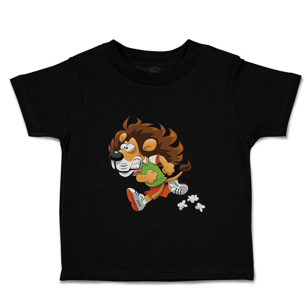 Toddler Clothes Lion Running in Sport Suit Animals Zoo Funny Toddler Shirt