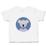 Toddler Clothes Head in Circle Koala Animals Funny Humor Toddler Shirt Cotton