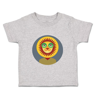 Toddler Clothes Head in Circle Lion Animals Safari Toddler Shirt Cotton