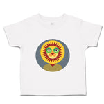 Toddler Clothes Head in Circle Lion Animals Safari Toddler Shirt Cotton