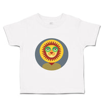 Toddler Clothes Head in Circle Lion Animals Safari Toddler Shirt Cotton