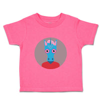 Toddler Girl Clothes Head in Circle Unicorn Animals Funny Humor Toddler Shirt