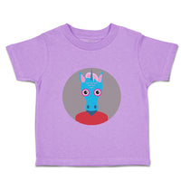 Toddler Girl Clothes Head in Circle Unicorn Animals Funny Humor Toddler Shirt