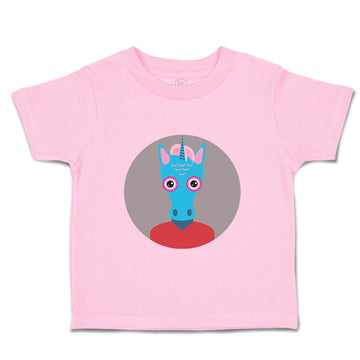 Toddler Girl Clothes Head in Circle Unicorn Animals Funny Humor Toddler Shirt