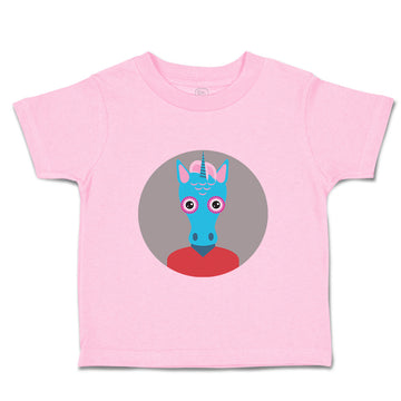 Toddler Girl Clothes Head in Circle Unicorn Animals Funny Humor Toddler Shirt