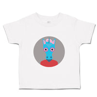 Toddler Girl Clothes Head in Circle Unicorn Animals Funny Humor Toddler Shirt