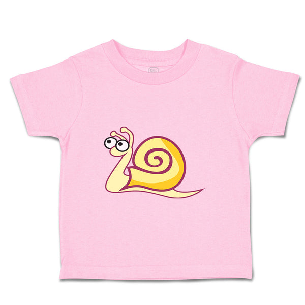 Toddler Clothes Snail Yellow with Big Eyes Toddler Shirt Baby Clothes Cotton