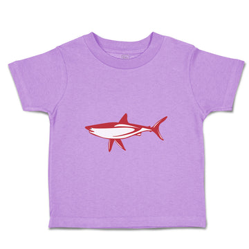 Toddler Clothes Shark Red Animals Ocean Sea Life Toddler Shirt Cotton