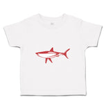 Toddler Clothes Shark Red Animals Ocean Sea Life Toddler Shirt Cotton