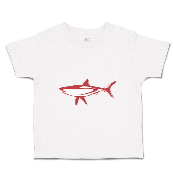 Toddler Clothes Shark Red Animals Ocean Sea Life Toddler Shirt Cotton