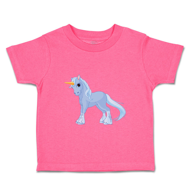 Toddler Girl Clothes Unicorn Blue Style B Funny Humor Toddler Shirt Cotton