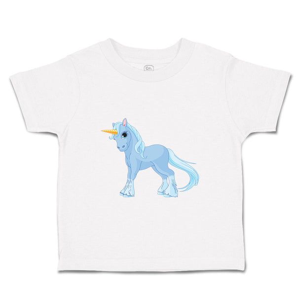 Toddler Girl Clothes Unicorn Blue Style B Funny Humor Toddler Shirt Cotton