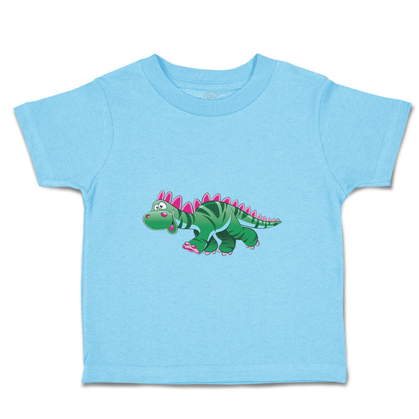 Toddler Clothes Dinosaur Green Facing Left Dinosaurs Dino Trex Toddler Shirt