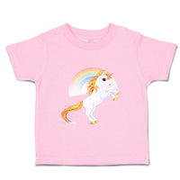 Toddler Girl Clothes Unicorn and Rainbow Funny Humor Toddler Shirt Cotton