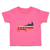 Toddler Girl Clothes Us Patriotic 4Th of July Unicorn Toddler Shirt Cotton