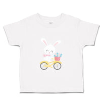 Toddler Clothes Bunny Bike Easter Toddler Shirt Baby Clothes Cotton
