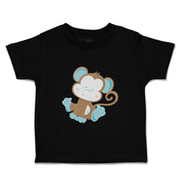 Toddler Clothes Baby Monkey Blue Safari Toddler Shirt Baby Clothes Cotton
