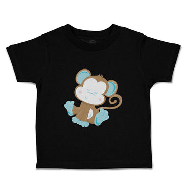 Toddler Clothes Baby Monkey Blue Safari Toddler Shirt Baby Clothes Cotton