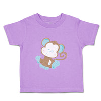 Toddler Clothes Baby Monkey Blue Safari Toddler Shirt Baby Clothes Cotton