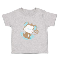 Toddler Clothes Baby Monkey Blue Safari Toddler Shirt Baby Clothes Cotton