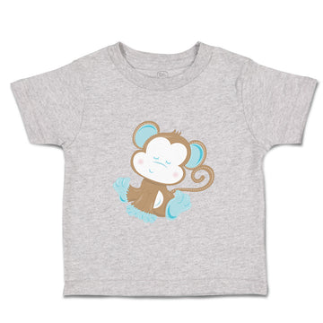 Toddler Clothes Baby Monkey Blue Safari Toddler Shirt Baby Clothes Cotton