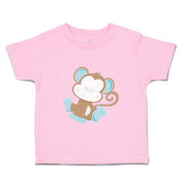 Toddler Clothes Baby Monkey Blue Safari Toddler Shirt Baby Clothes Cotton