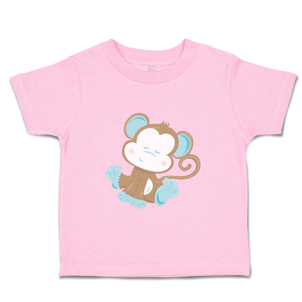 Toddler Clothes Baby Monkey Blue Safari Toddler Shirt Baby Clothes Cotton