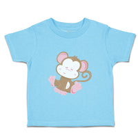 Toddler Clothes Baby Monkey Pink Safari Toddler Shirt Baby Clothes Cotton