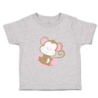 Toddler Clothes Baby Monkey Pink Safari Toddler Shirt Baby Clothes Cotton