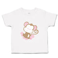 Toddler Clothes Baby Monkey Pink Safari Toddler Shirt Baby Clothes Cotton