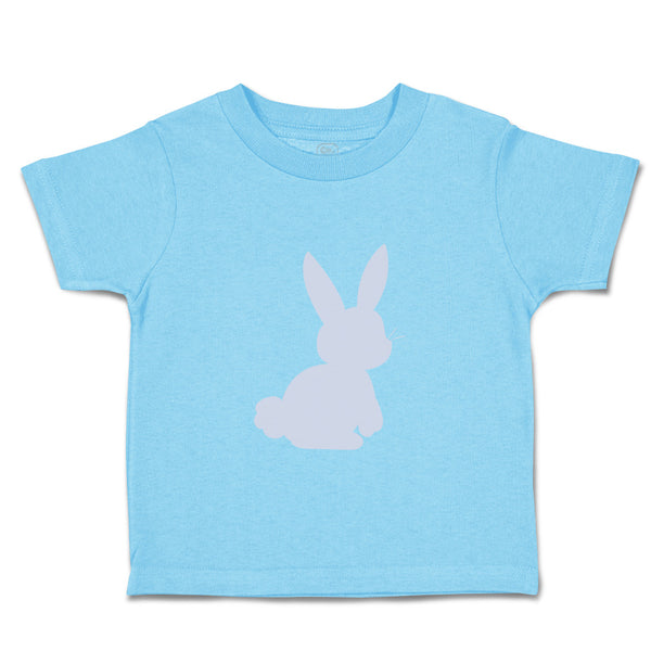 Toddler Clothes Easter Bunny Silhouette Light Gray Toddler Shirt Cotton