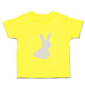 Toddler Clothes Easter Bunny Silhouette Light Gray Toddler Shirt Cotton