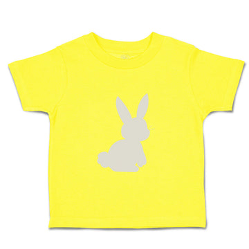 Toddler Clothes Easter Bunny Silhouette Light Gray Toddler Shirt Cotton