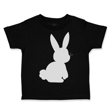 Toddler Clothes Easter Bunny Silhouette White Toddler Shirt Baby Clothes Cotton