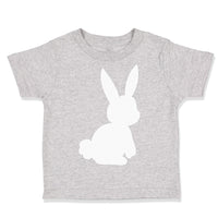 Toddler Clothes Easter Bunny Silhouette White Toddler Shirt Baby Clothes Cotton