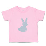 Toddler Clothes Easter Bunny Silhouette Light Blue 2 Toddler Shirt Cotton